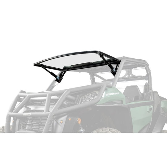 MaxDrive Can-Am Commander Power Flip Up Glass Windshield - No Wiper