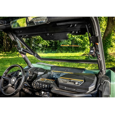 MaxDrive Can-Am Commander Power Flip Up Glass Windshield - No Wiper