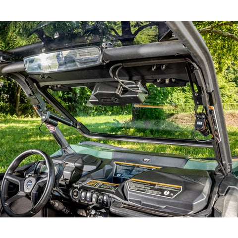 MaxDrive Can-Am Maverick Trail Power Flip Glass Windshield Inside with Wiper