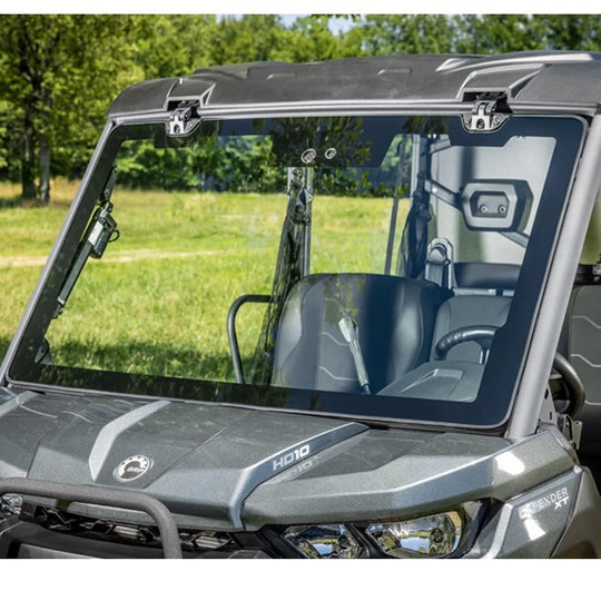 Can-Am Defender MaxDrive Power Flip Glass Windshield