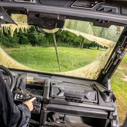 
                  
                    Can-Am Defender MaxDrive Power Flip Glass Windshield Inside
                  
                
