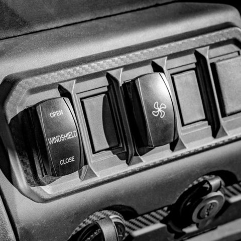 SuperATV MaxDrive Power Flip Up Glass Windshield CFMOTO UFORCE 1000 Windshield Switch