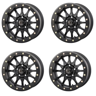 Frontline 223 Matte Black BeadLock Wheel 5/4.5 Set