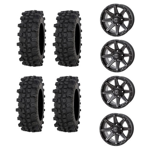 Frontline ACP 27x10-14 Tires Mounted on Frontline 308 Matte Black Wheels