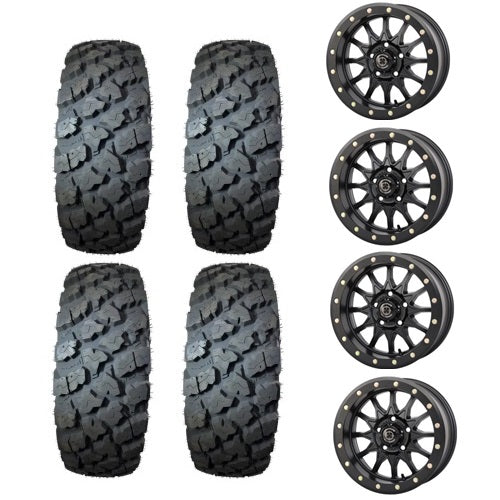 
                  
                    Xplora U/T Tire and Wheel Kits on 223 Matte Black Beadlock Wheels
                  
                