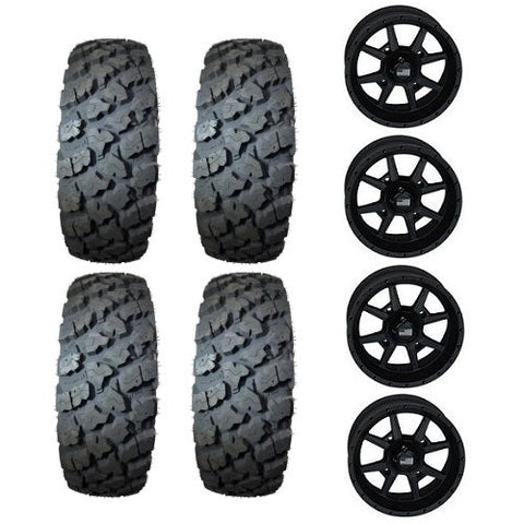 Federal Xplora U/T 30x10-14 Tires Mounted on Frontline 556 Stealth Black Wheels