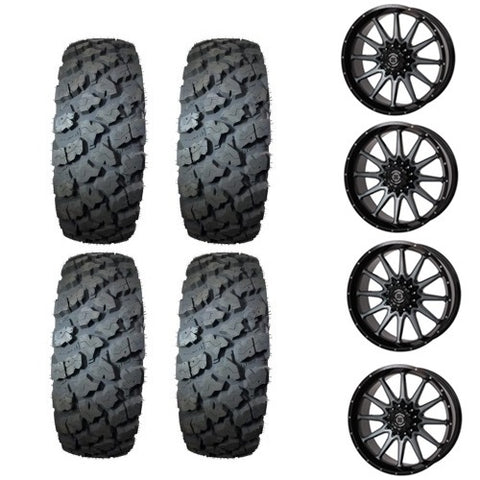 Xplora U/T Tire and Wheel Kits on 762 Gloss Dark Tint Wheels