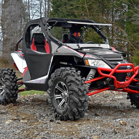 
                  
                    SuperATV Arctic Cat Wildcat Flip Up Windshield Opened
                  
                