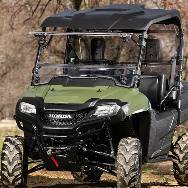 SuperATV Honda Pioneer 700 Scratch Resistant Flip-Up Windshield