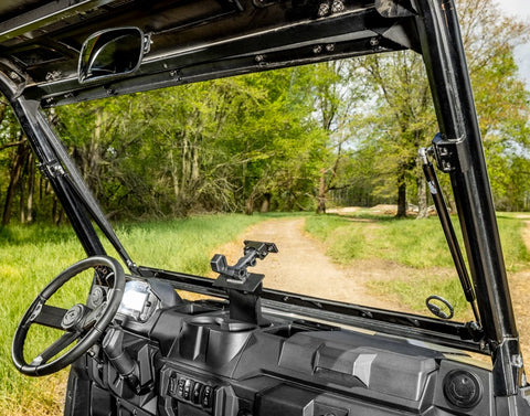 SuperATV Polaris Ranger Flip Up Windshield Inside