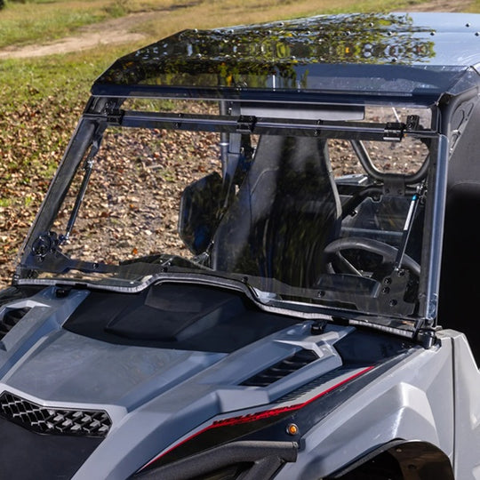 
                  
                    SuperATV Yamaha Wolverine RMAX Flip Up Windshield Closed
                  
                