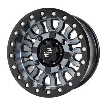 Tusk Fremont Gunmetal & Black Beadlock Wheels - 14x7