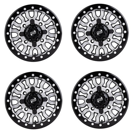 Tusk Fremont Beadlock Wheel Set - Machined & Black