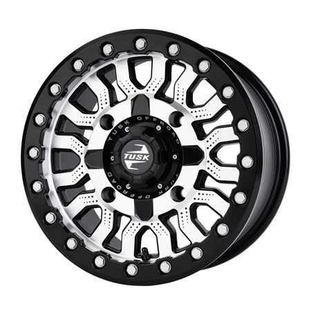 Tusk Fremont Machined & Black Beadlock Wheels 14x7
