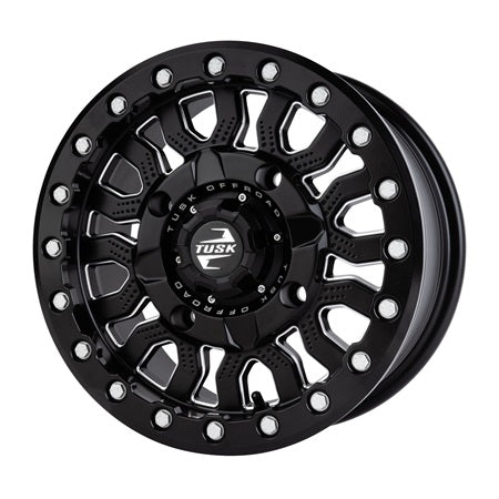 Tusk Fremont Milled & Black Beadlock Wheels - 14x7