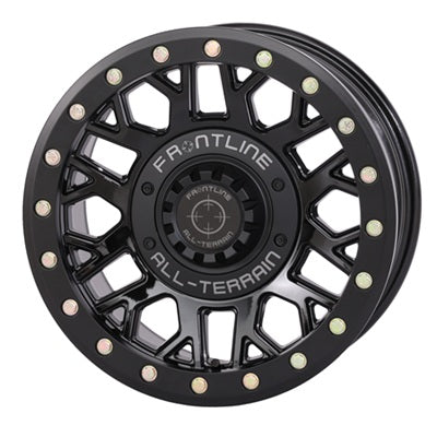 Frontline 454 Gloss Black Beadlock Wheel – 15x7 ATV & UTV