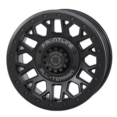 Frontline 454 Matte Black Beadlock ATV UTV Wheel
