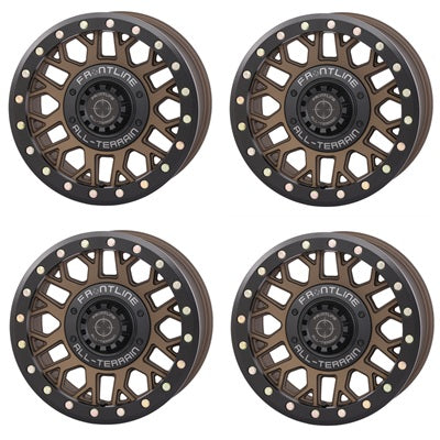 Frontline 454 Bronze Beadlock Wheel Set – 15x7 ATV & UTV