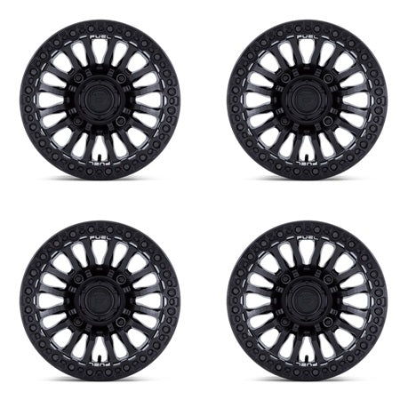 Fuel UTV D125 Rincon Beadlock Wheels - Blackout Set