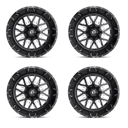 Fuel UTV Stroke Wheels - D611 Set of 4