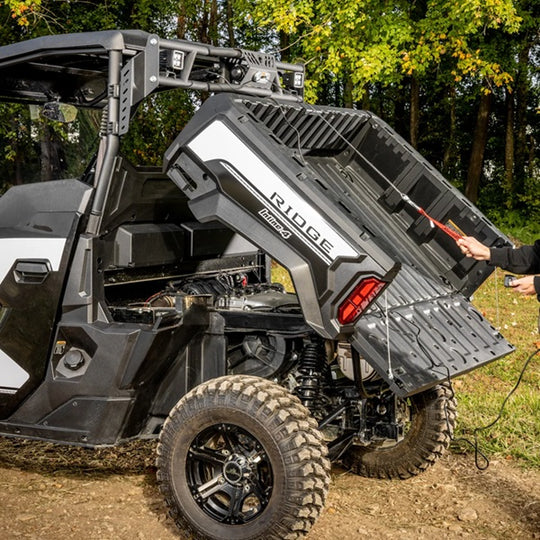 
                  
                    SuperATV Kawasaki Ridge Game Loader Rack Bed Dumped
                  
                