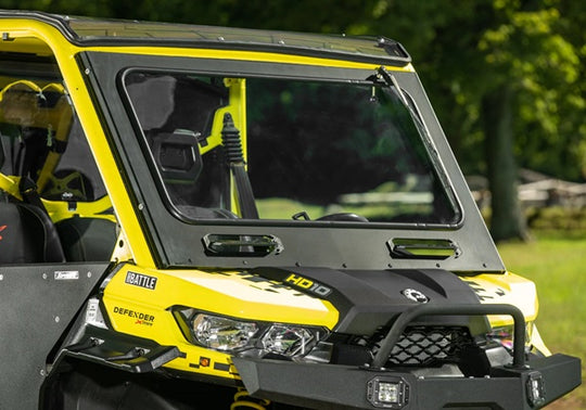 SuperATV Can-Am Defender Glass Windshield - Vented