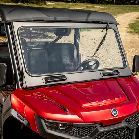 SuperATV CFMOTO UFORCE U10 Pro Glass Windshield Close Up