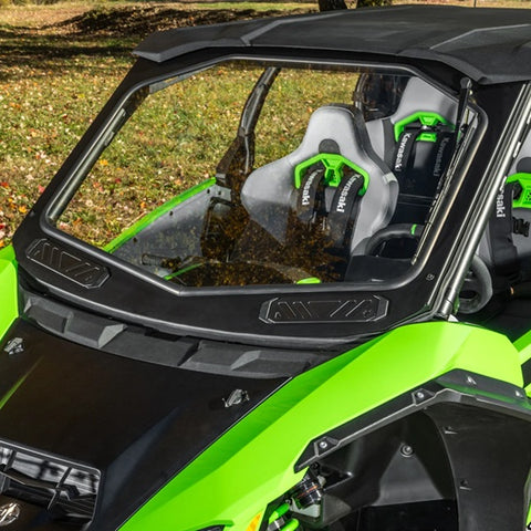 SuperATV Kawasaki Teryx H2 Glass Windshield Closeup