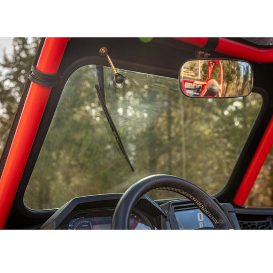 
                  
                    SuperATV Polaris RZR Turbo S Glass Windshield - Inside View
                  
                
