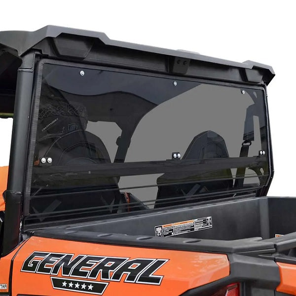 SuperATV Polaris General 1000 Rear Windshield - Dark Tint