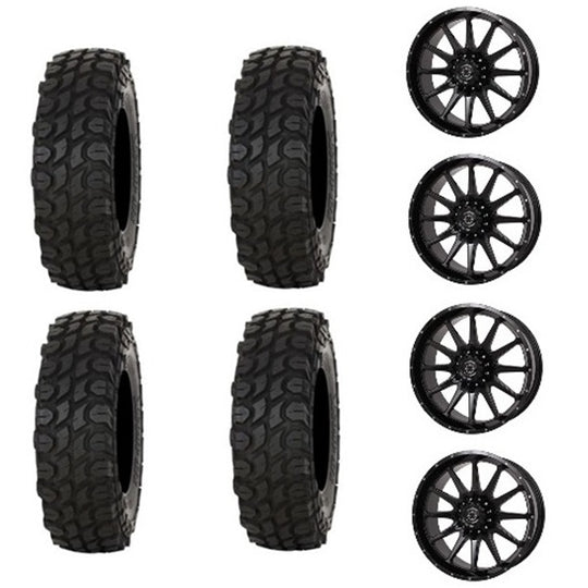 
                  
                    Gladiator X Comp Tire & Wheel Kits Mounted on Frontline 762 Black Wheels
                  
                