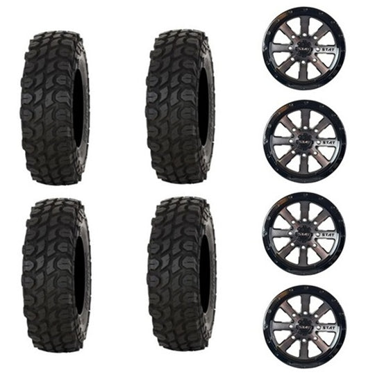 
                  
                    Gladiator X Comp Tire & Wheel Kits Mounted on Stat 02 Gloss Dark Tint Wheels
                  
                