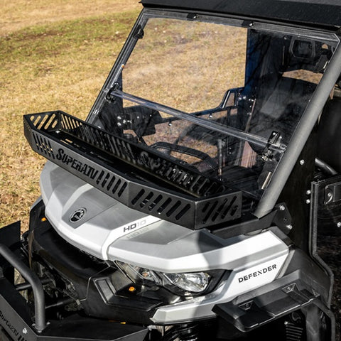 SuperATV Can-Am Defender Hood Rack Bravo Installed