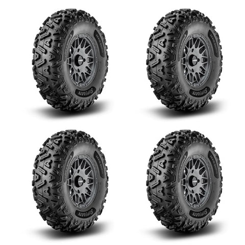 SuperATV Hellion Tire & Wheel Kits -Hellfire Titanium Wheels