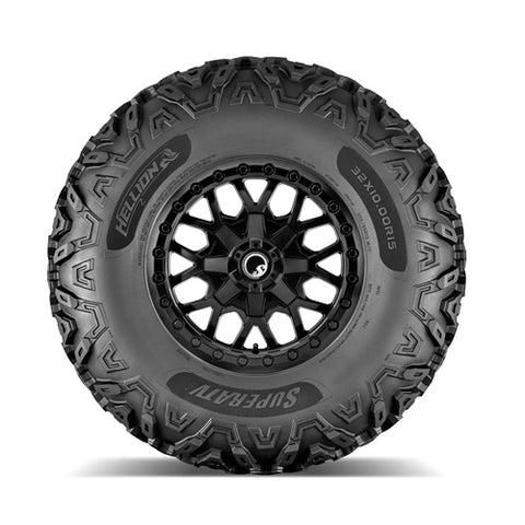 SuperATV Hellion Tire & MadLock Black Wheel