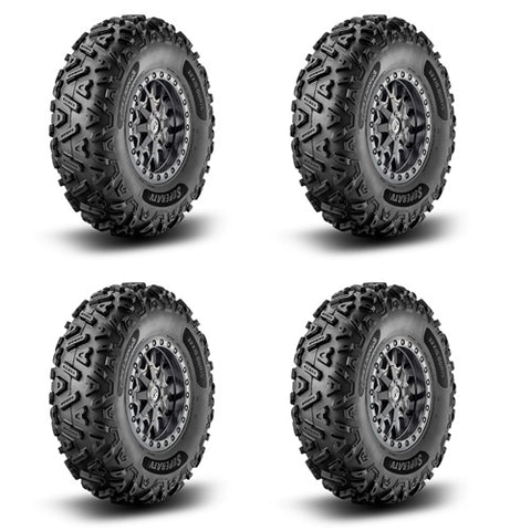 SuperATV Hellion Tire & Wheel Kits -MadLock Gunmetal Wheels