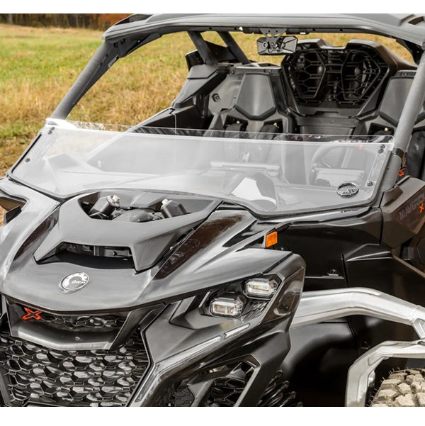 SuperATV Can-Am Maverick R Half Windshield Clear