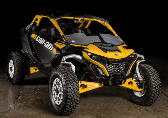 
                  
                    Assault Industries Can-Am Maverick R Half Windshield on Vehicle
                  
                