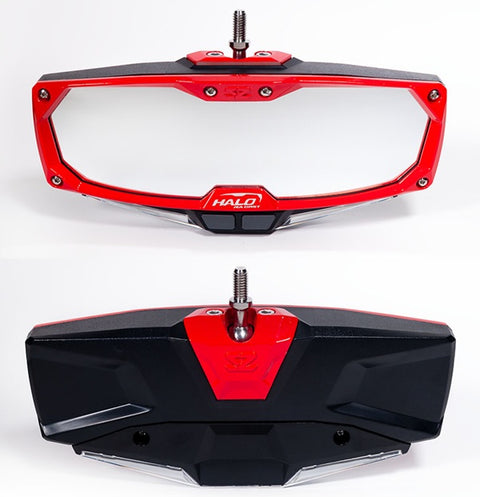Seizmik Halo-RA UTV Rearview Mirror - Red Bezels