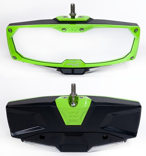 Seizmik Halo-RA UTV Rearview Mirror - Green Bezels