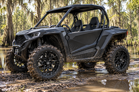 ITP Hurricane Matte Black Wheel on a UTV