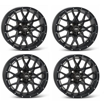 ITP Hurricane Wheel Set - Matte Black