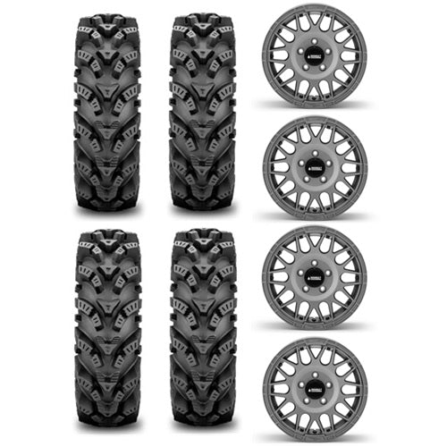
                  
                    SuperATV Intimidator Tire & Wheel Kits - Hellfire Titanium Wheels
                  
                