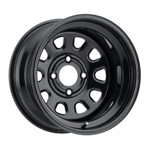 ITP Delta Black Steel ATV UTV Wheels | 12x7 | 4/110, 4/137