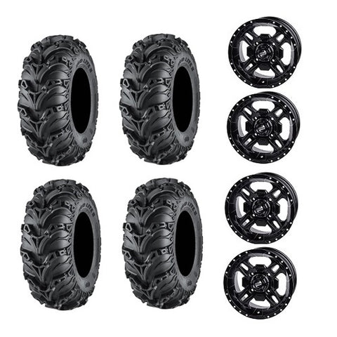 ITP Mud Lite II Tire Wheel Kits on Beartooth Matte Black Wheels