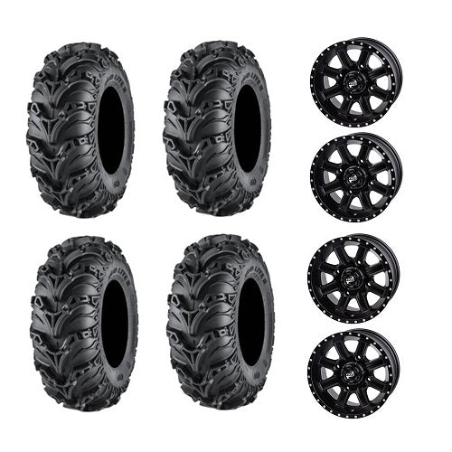 
                  
                    ITP Mud Lite II Tire Wheel Kits on Cascade Matte Black Wheels
                  
                