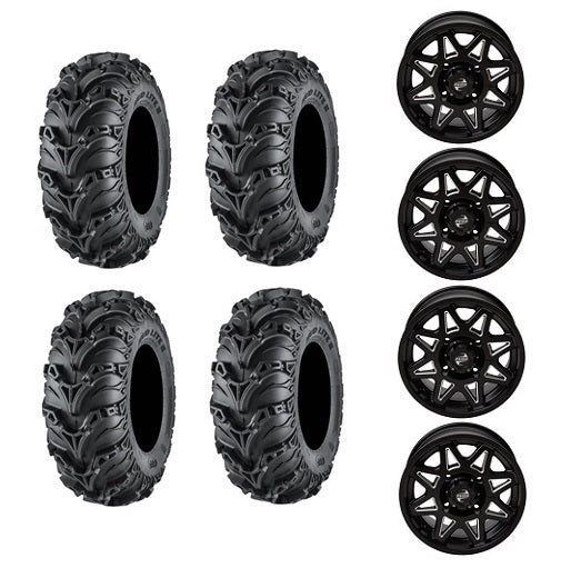 
                  
                    ITP Mud Lite II Tire Wheel Kits on Tusk Tintic Black & Milled Wheels
                  
                