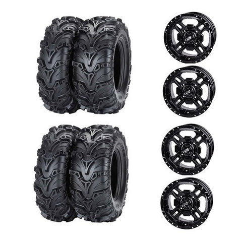 Mud Lite II Tire Wheel Kits on Beartooth Black Wheels