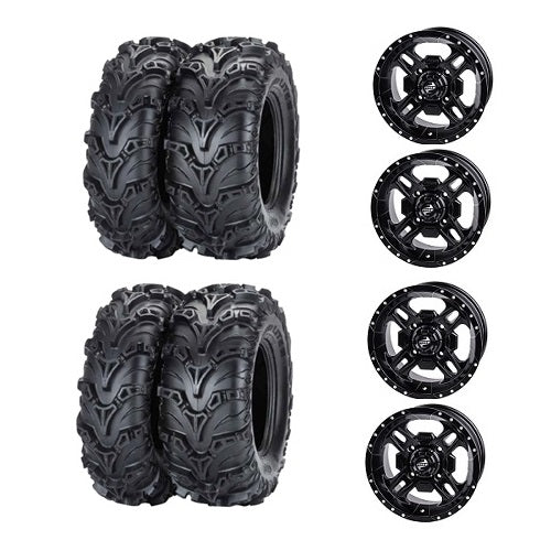 Mud Lite II Tire Wheel Kits on Beartooth Black Wheels