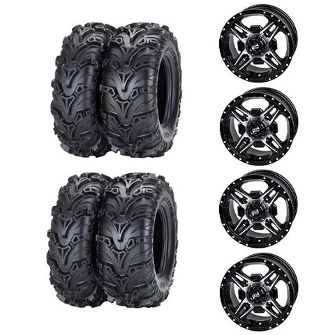 Mud Lite II Tire Wheel Kits on Beartooth Machined & Black Wheels